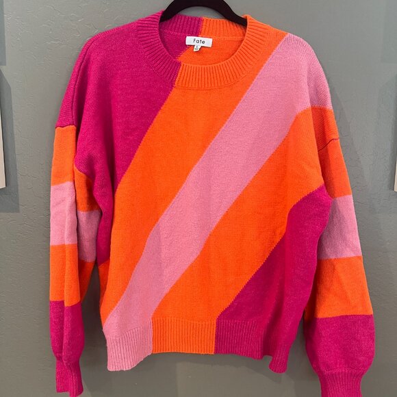 Vici Hung Up On You Color Block Knit Sweater - Picture 4 of 4